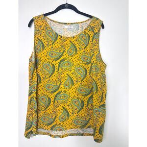 SFERA Basic Paisley Gold Tank Top XL